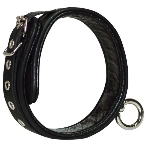 ZADO - collar de cuero - negro
