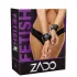 ZADO - esposas de cuero para muñeca con mosquetón - negro