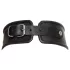 ZADO - collar de cuero con esposas - negro