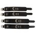 ZADO - Set de ataduras de cuero para cama (negro)