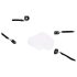 ZADO - Set de ataduras de cuero para cama (negro)