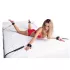 ZADO - set de ataduras para cama - cuero negro