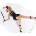 ZADO - set de ataduras para cama - cuero negro