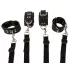 ZADO - set de ataduras para cama - cuero negro