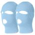 Balaclava azul: máscara tejida con 3 aberturas