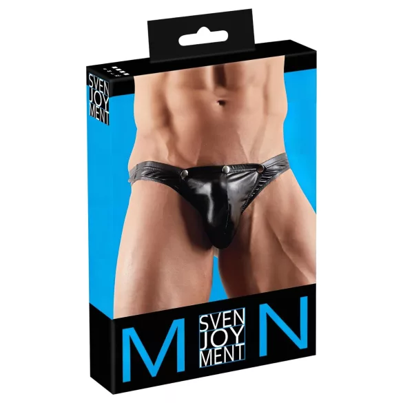 Svenjoyment - Tanga desmontable para hombre (negro)