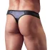 Svenjoyment - tanga hombre brillante con strass y cremallera - negro - M
