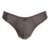 Svenjoyment - tanga hombre brillante con strass y cremallera - negro - XL