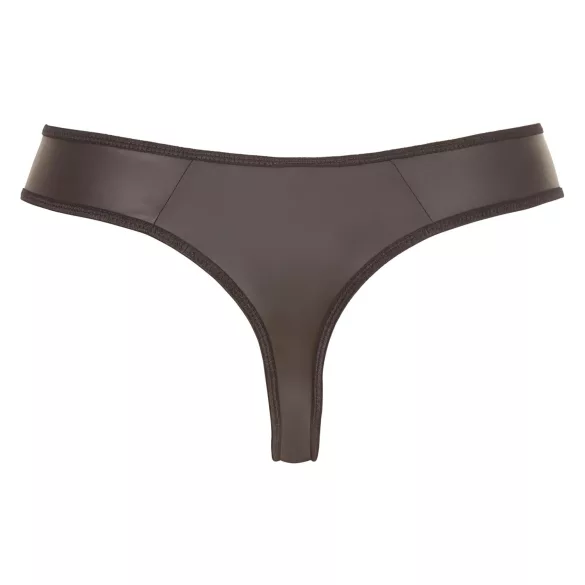 Svenjoyment - tanga hombre brillante con strass y cremallera - negro - XL