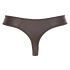 Svenjoyment - Tanga brillante para hombre con cremallera y strass (negro) - 2XL