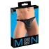 Svenjoyment - tanga masculino negro con strass