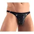 Svenjoyment - tanga masculino negro con strass - M