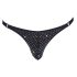 Svenjoyment - Tanga para Hombre con Estrás (Negro) - M