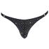 Svenjoyment - tanga masculino negro con strass - M