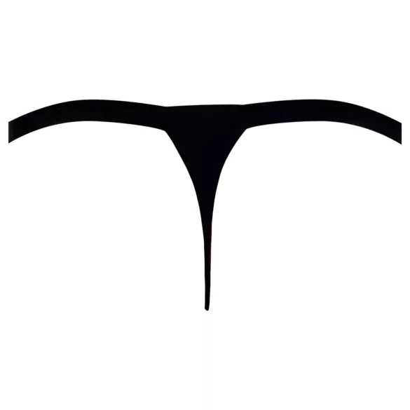 Svenjoyment - tanga masculino negro con strass - M