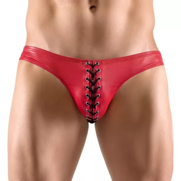 Svenjoyment - bóxer de hombre con cordones - negro/rojo - M