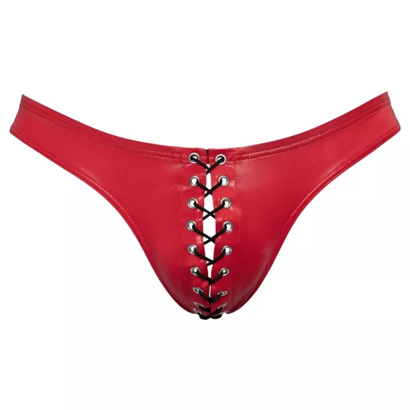 Svenjoyment - bóxer de hombre con cordones - negro/rojo - M