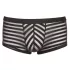 Boxer transparente de rayas - negro
