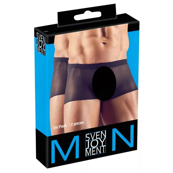 Svenjoyment - bóxer transparente - negro - set 2 piezas - S-L