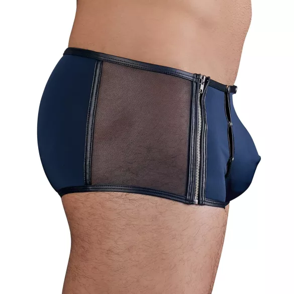 NEK - bóxer masculino - encaje y cordones - negro y azul - L