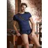NEK - bóxer masculino - encaje y cordones - negro y azul - L