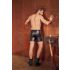 NEK - Pantalones cortos para hombre con cierre de metal (negro) - M