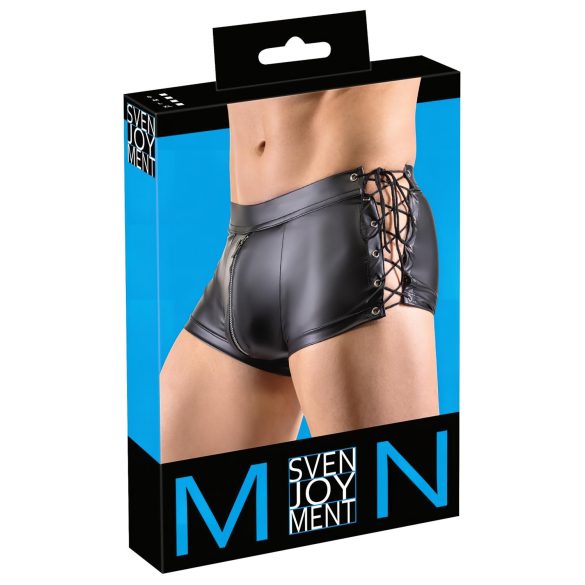 Svenjoyment - bóxer mate con cordón lateral (negro)