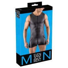 Svenjoyment - mono corto sin mangas para hombre (negro)