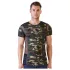 NEK - camiseta para hombre con patrón de camuflaje (verde-marrón)