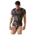 NEK - camiseta para hombre con patrón de camuflaje (verde-marrón) - 2XL