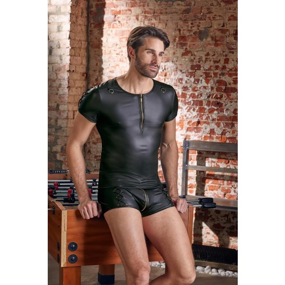 NEK - Camiseta masculina de manga corta efecto mate (negro) - M