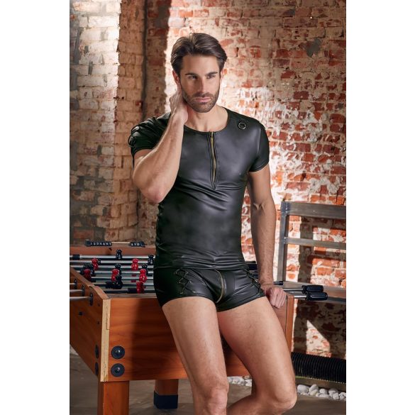 NEK - Camiseta masculina de manga corta efecto mate (negro) - 2XL