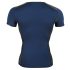 NEK - camiseta masculina azul con encaje negro y cordones - L