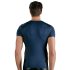 NEK - camiseta masculina azul con encaje negro y cordones - L