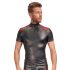 NEK - Sudadera negra para hombre con cremallera y detalles rojos - XL
