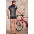 NEK - Sudadera negra para hombre con cremallera y detalles rojos - XL