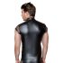 NEK - Camiseta para hombre con remaches y panel de red (negra) - M