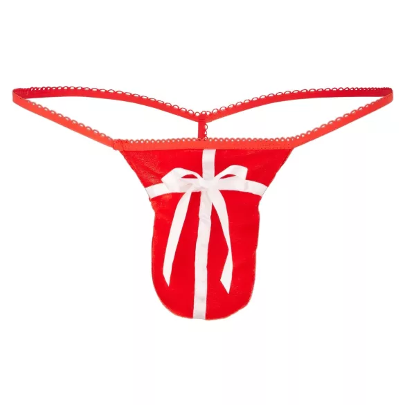 Tanga roja navideña de regalo para hombre (tallas S-L)