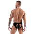 Svenjoyment - Conjunto de tanga de camarero para hombre (blanco y negro) - M