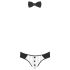 Svenjoyment - Conjunto de tanga de camarero para hombre (blanco y negro) - M