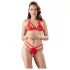 Cottelli - conjunto sujetador abierto de encaje - rojo - M