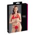 Cottelli - set de sujetador de encaje abierto (rojo) - XL