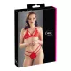 Cottelli - conjunto sujetador abierto de encaje - rojo - XL