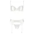 Abierta Fina - conjunto de sujetadores sensuales - encaje negro - 80B/M