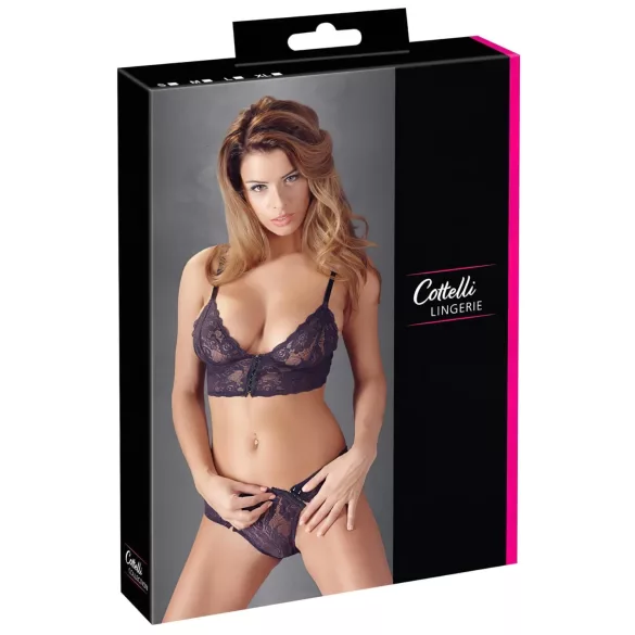 Cottelli - Conjunto lencería floral de encaje - lila