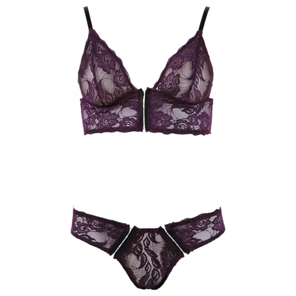 Cottelli - Conjunto lencería floral de encaje - lila