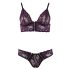 Cottelli - Encantador set de encaje floral (lila) - XL