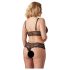 Cottelli Talla Grande - conjunto de encaje (negro) - XXL