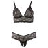 Cottelli Talla Grande - conjunto de encaje (negro) - XXL