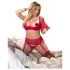 Cottelli Plus Size - conjunto de lencería variable/versátil (rojo) - 95D/2XL